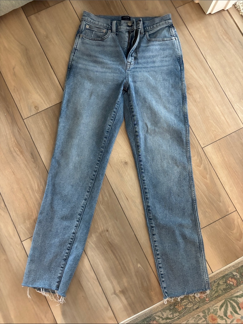 J. Crew Medium Blue Straight-Leg Women's Jeans